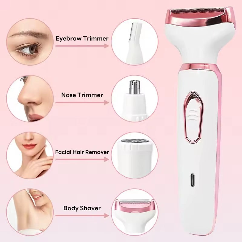 Epilateur électrique 4en1 pour une peau lise