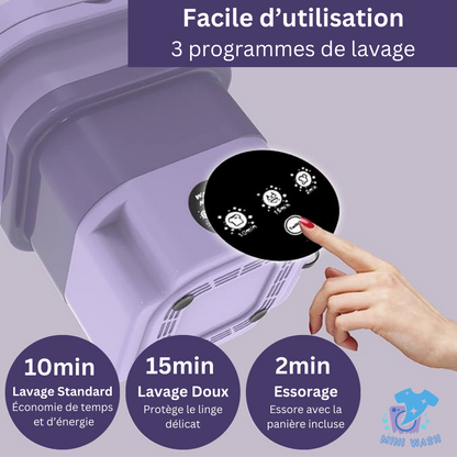 Mini machine a laver pliable