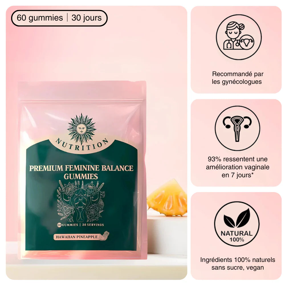 Gummies Équilibre Intime Féminin - Ananas l Confort Ultime
