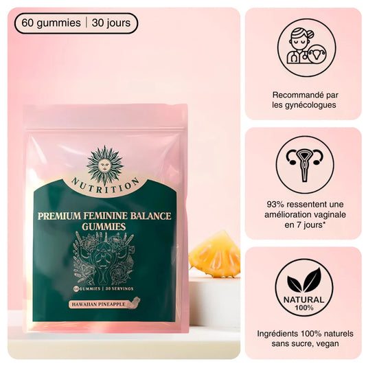 Gummies Équilibre Intime Féminin - Ananas l Confort Ultime
