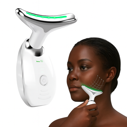 Appareil de massage anti-ride 3 couleurs pour le visage et le cou